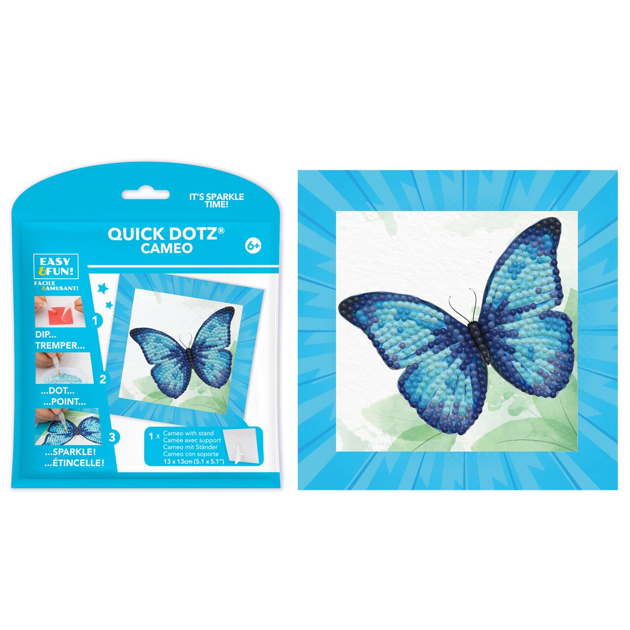 Diamond Dotz Kits - Blue Butterfly Diamond Painting Artwork Kit Diamond Painting Kits, Diamond Art Kits for Adults, Gem Art, Diamond Art, Diamond Dotz Kits